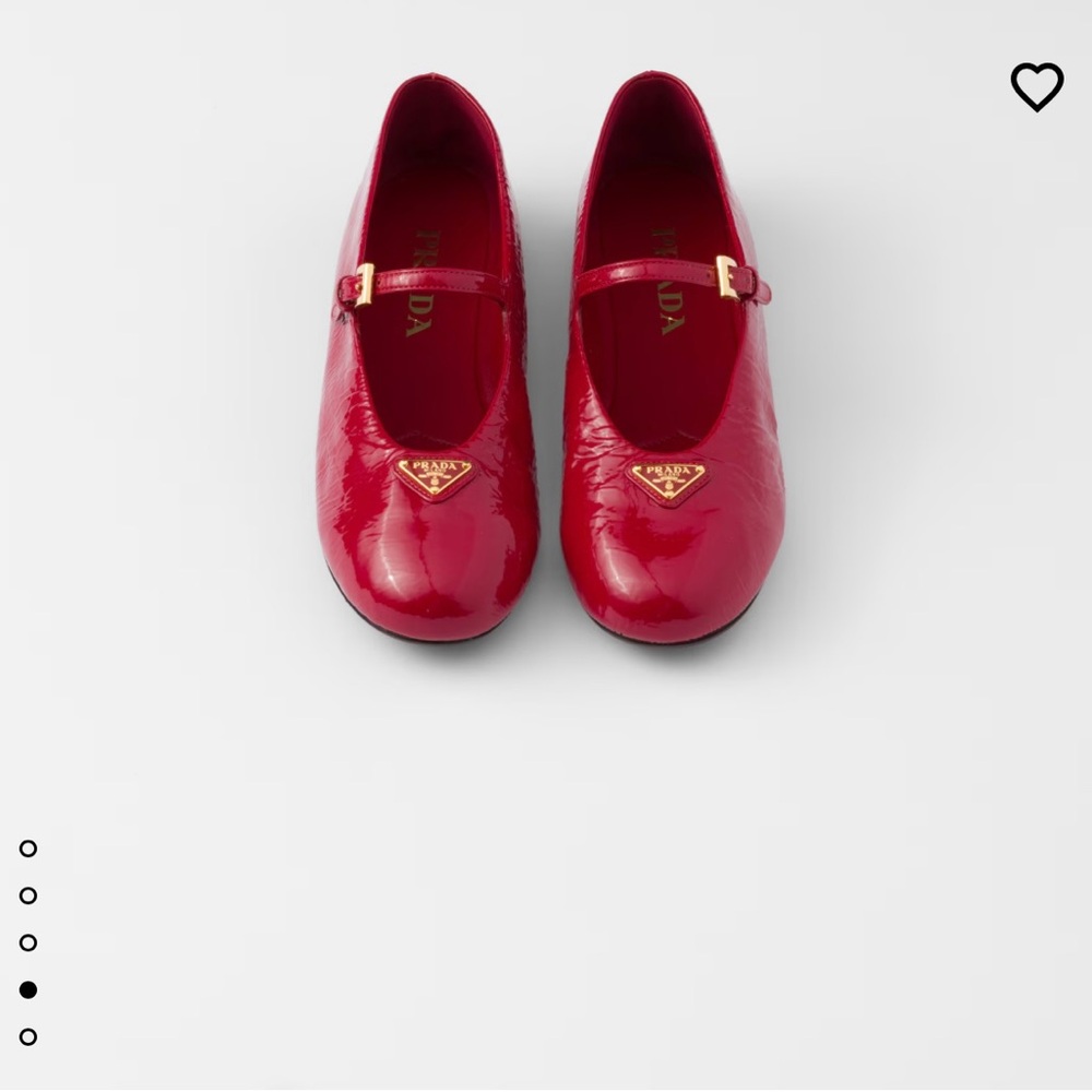 Prada Glossy Red Dress Shoes